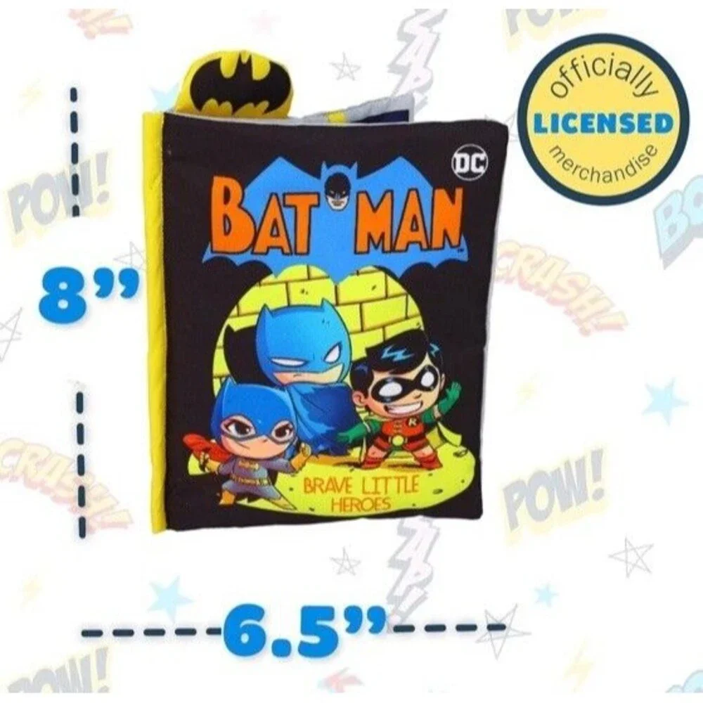 Batman Brave Little Heroes “My First DC Comic” Soft Crinkle Baby Book COMPLETE